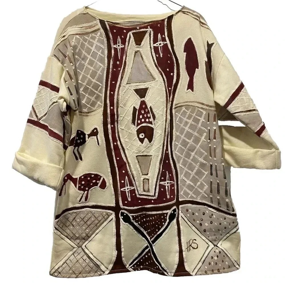 Handpainted Australian Sweater For Rosemary Thornhill By Helen R Sanderson Dress